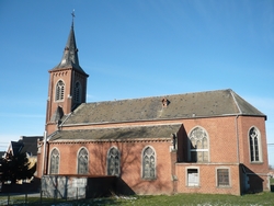 Église de Tignée, vue de l'arrière